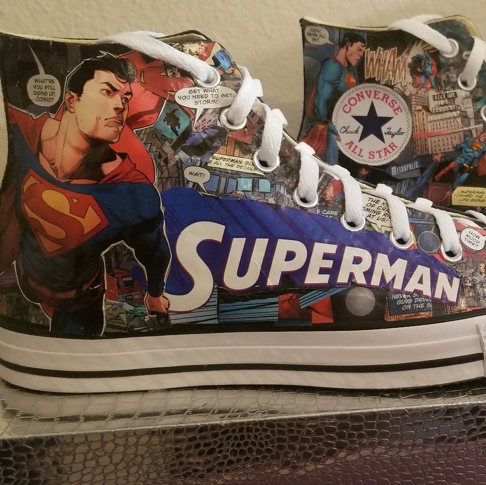Revamped Superman Comic book Converse